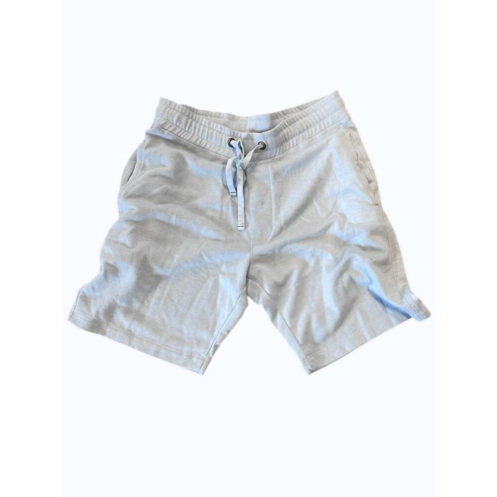 NEW BENSON men's knit drawstring short in light blue
